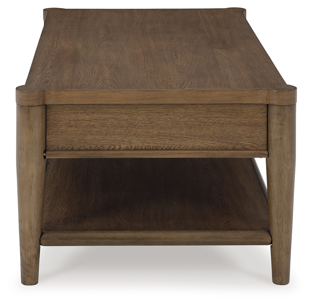 Roanhowe - Rectangular Cocktail Table - Brown - Image 5