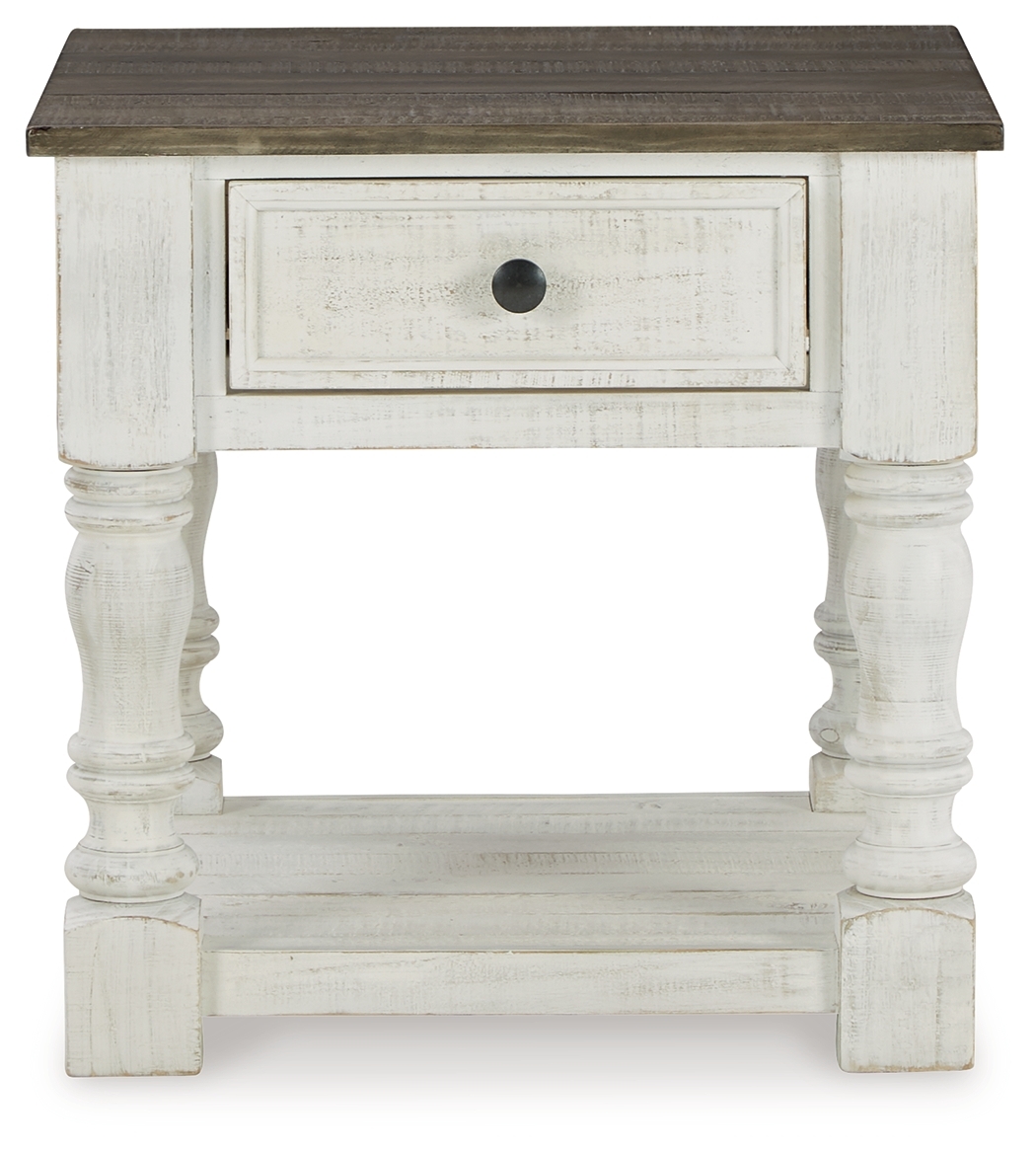 Havalance - Square End Table - White / Gray - Image 4