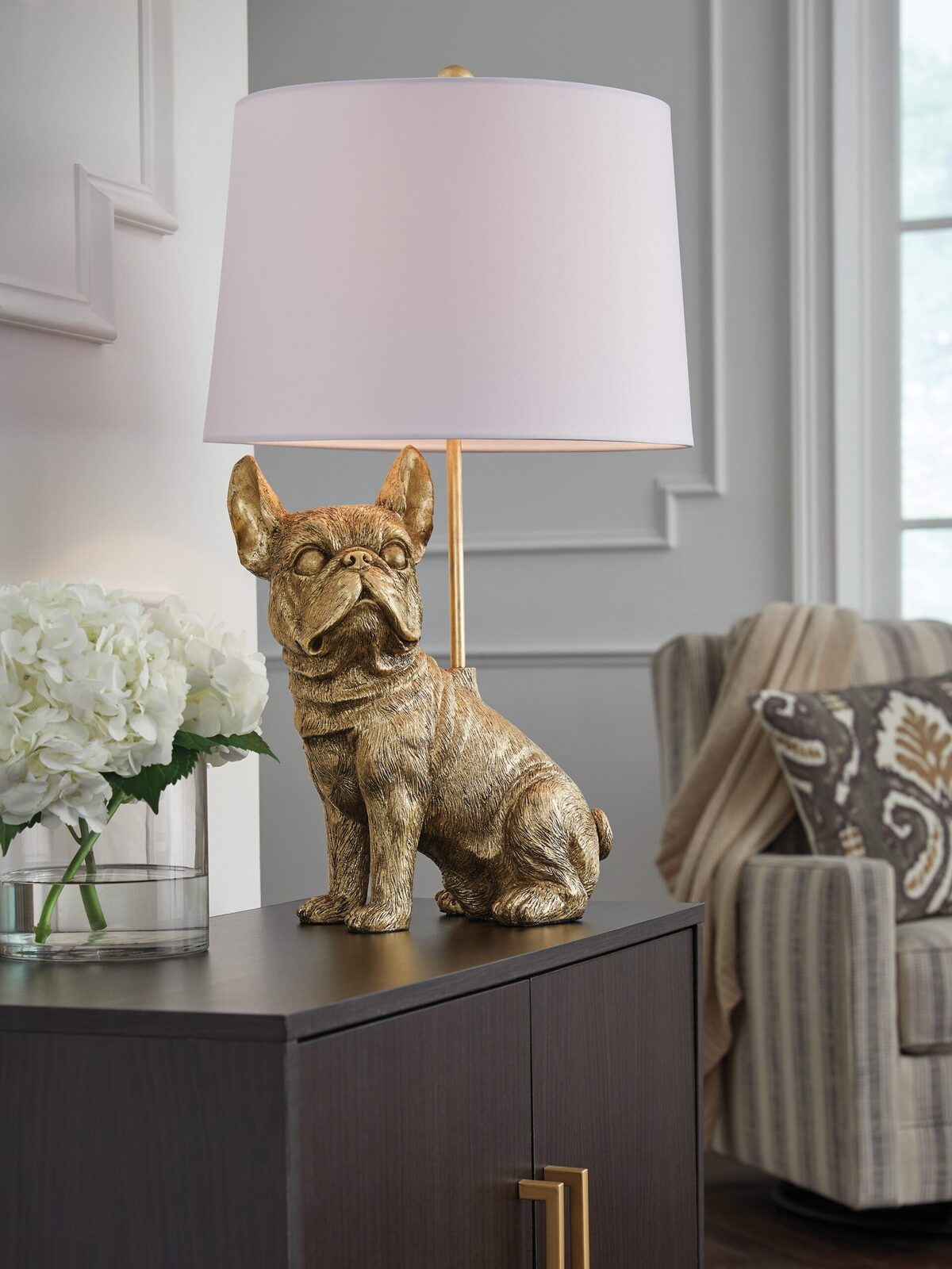 Wadeland - Poly Table Lamp - Gold Finish - Image 2