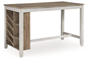 Skempton - Rectangular Counter Table With Storage - White