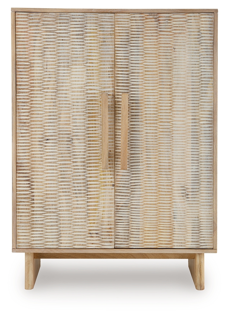 Dallinbury - Accent Cabinet - Natural / White Wash - Image 4