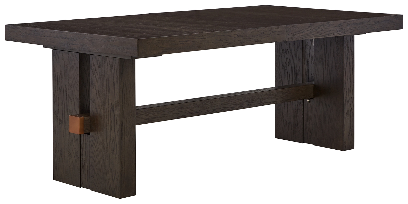 Burkhaus - Rectangular Dining Room Extension Table - Dark Brown - Image 3