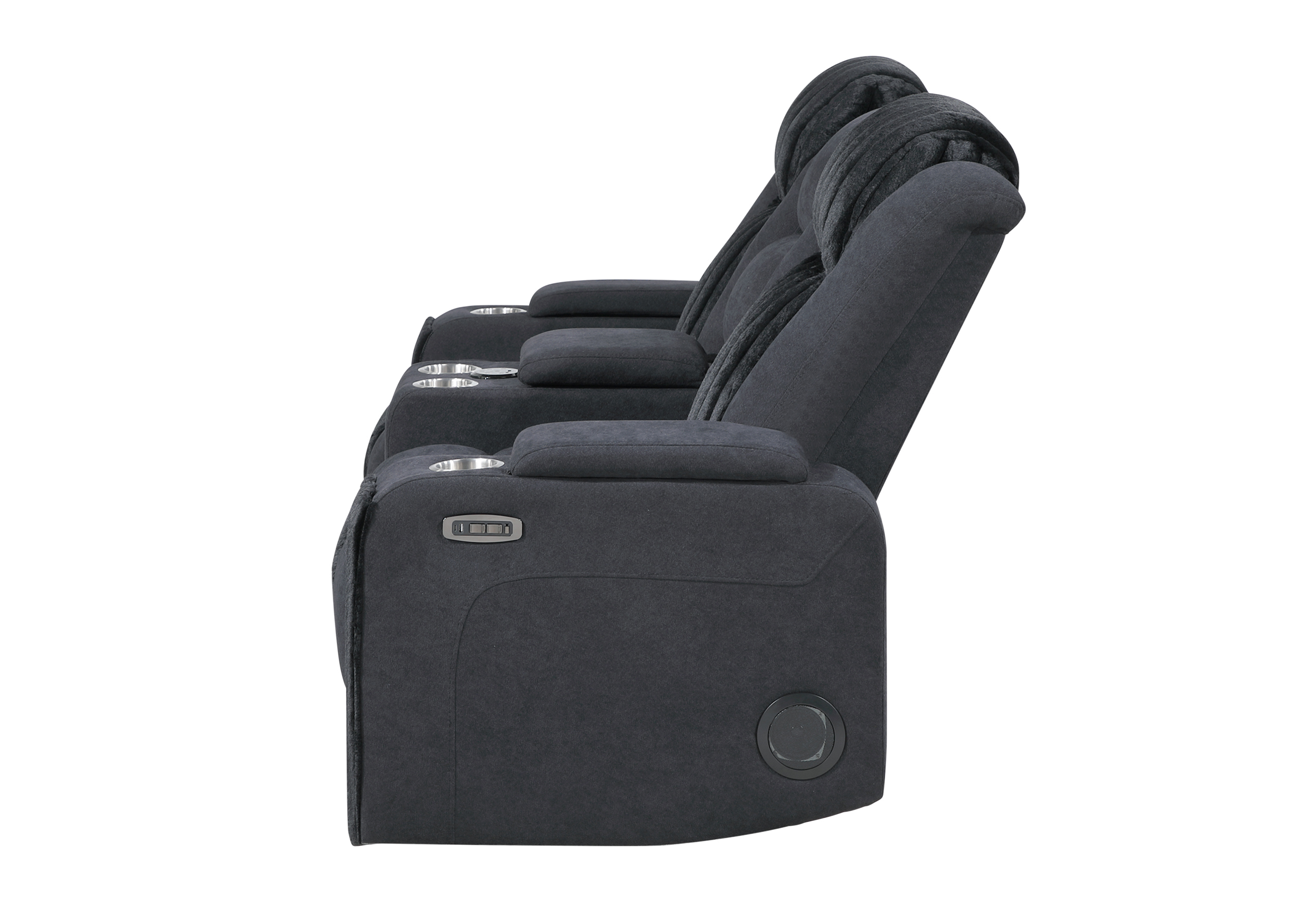 U8000 - Power Reclining Loveseat With Console, Power Headrest, LED Light, Bluetooth Speaker - Image 10