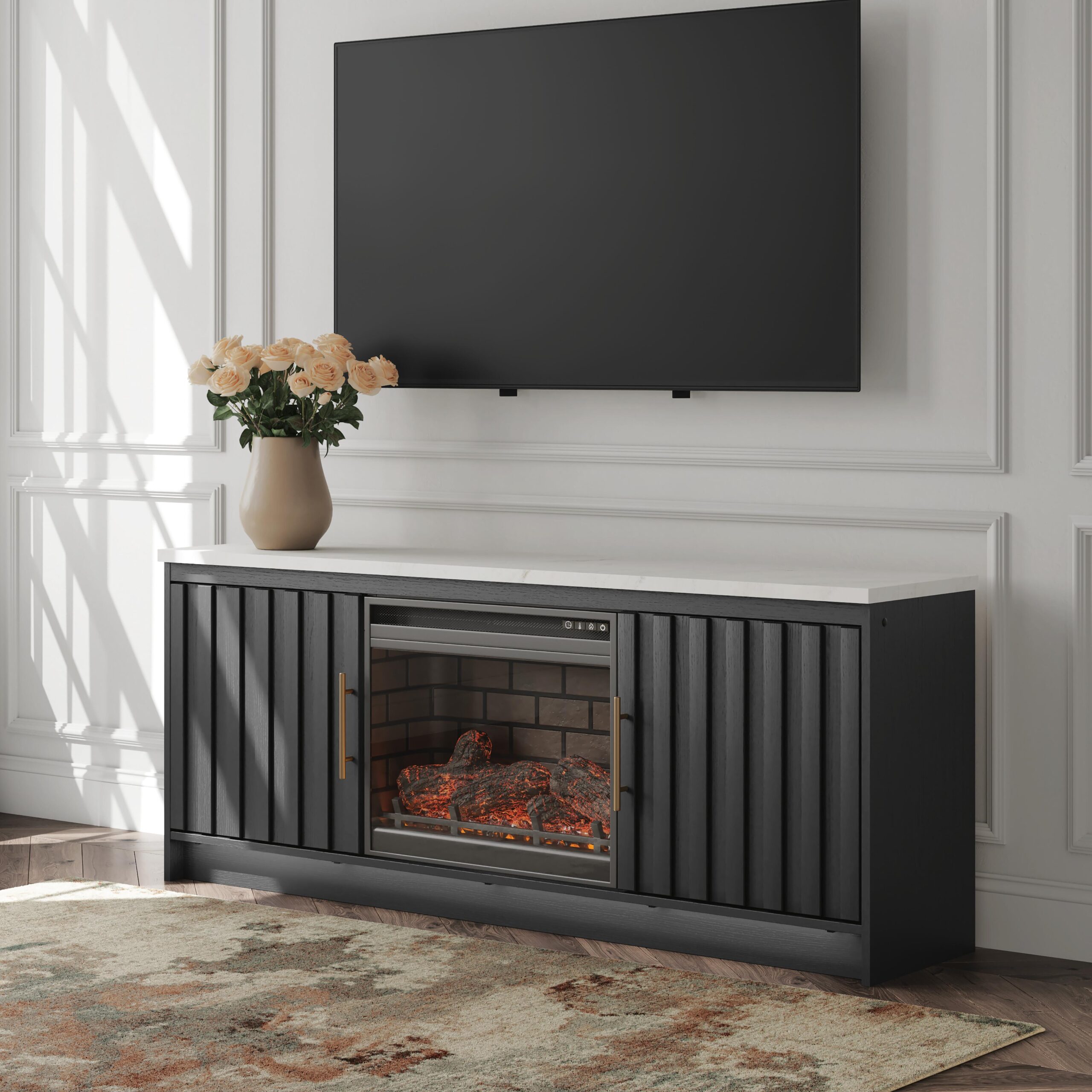 Cadmori - TV Stand With Fireplace Option - Image 14