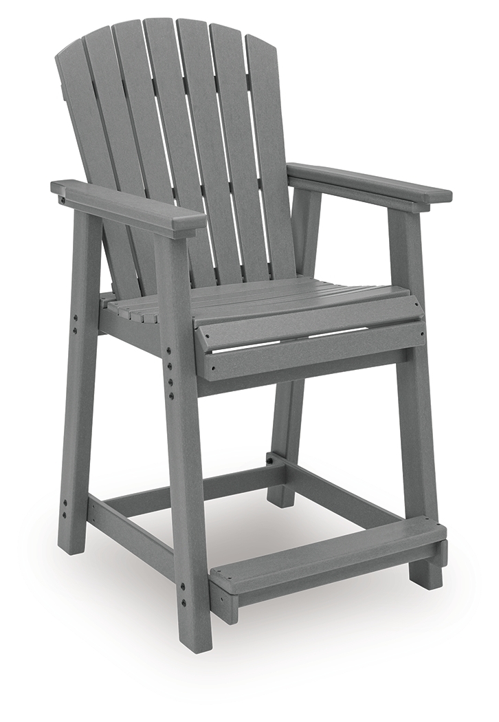 Sanctuary Beach - Barstool (Set of 2) - Dark Gray - Image 3