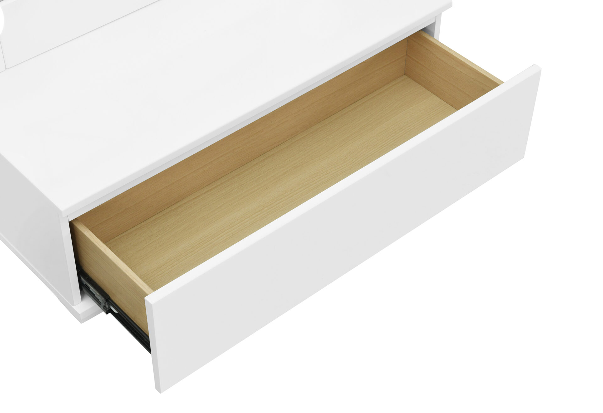 Ella - Narrow Tall Mirror With Drawer And Speakers - Image 4