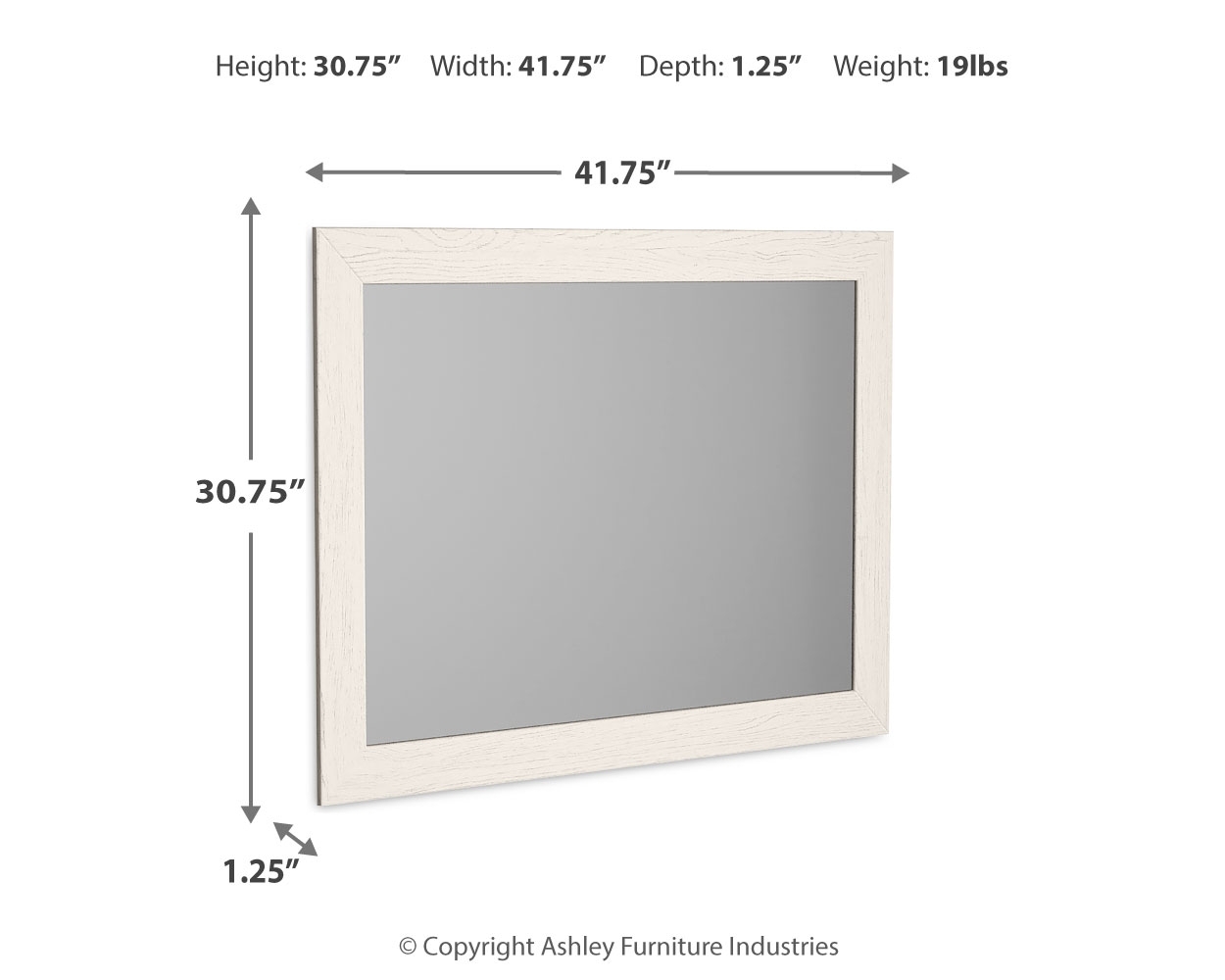 Stelsie - Bedroom Mirror - White - Image 3