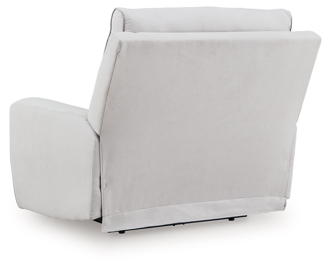 Social Pointe - Power Recliner / Adjustable Headrest - Pearl / Ash - Image 5