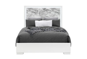 Naomi - Bed With LED - Silver