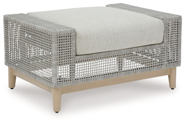 Seton Creek - Ottoman With Cushion - Gray