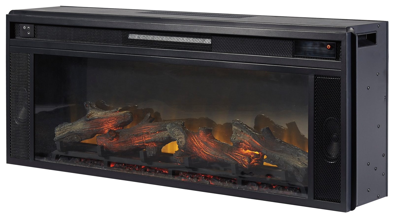 Entertainment Accessories - Fireplace Insert - Rectangular - Black - Image 6
