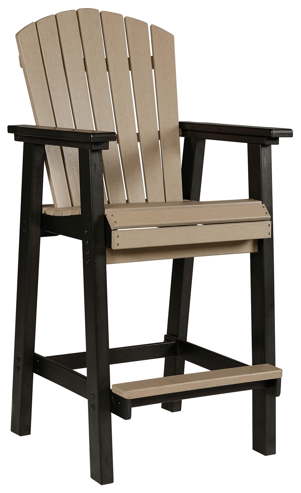 Fairen Trail - Tall Barstool (Set of 2) - Black / Driftwood - Image 3