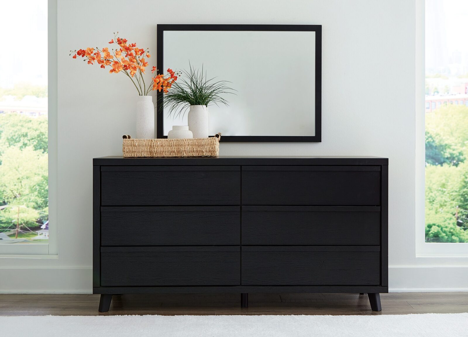 Danziar - Dresser And Mirror - Black - Image 5
