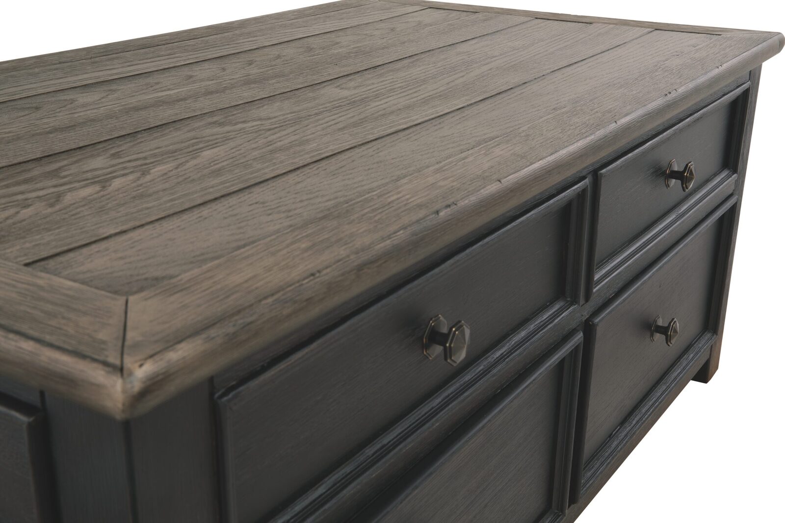 Tyler Creek - Lift Top Cocktail Table - Grayish Brown / Black - Image 13