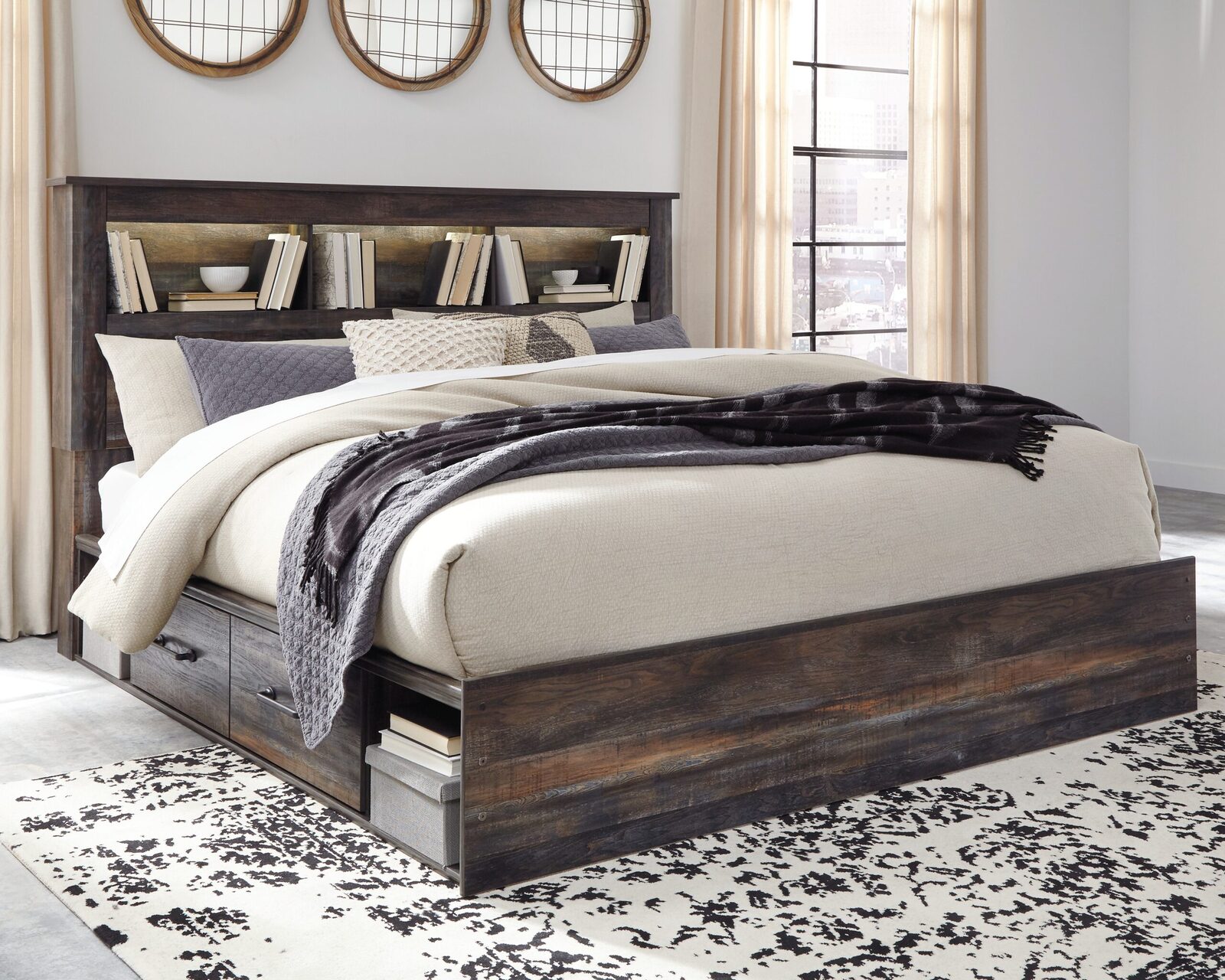 Drystan - Bookcase Bed With Storage Set - Image 11