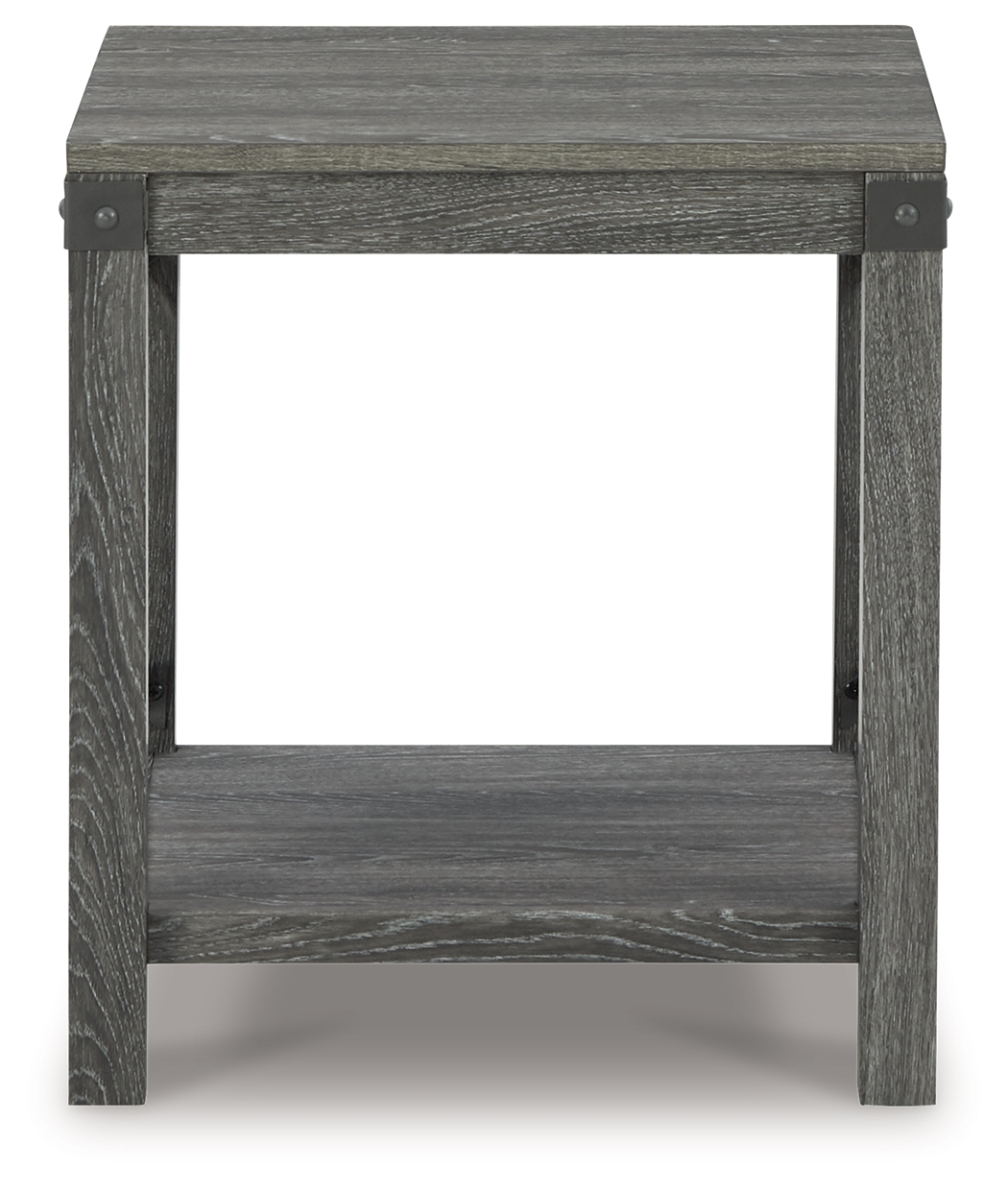 Freedan - Square End Table - Grayish Brown - Image 3