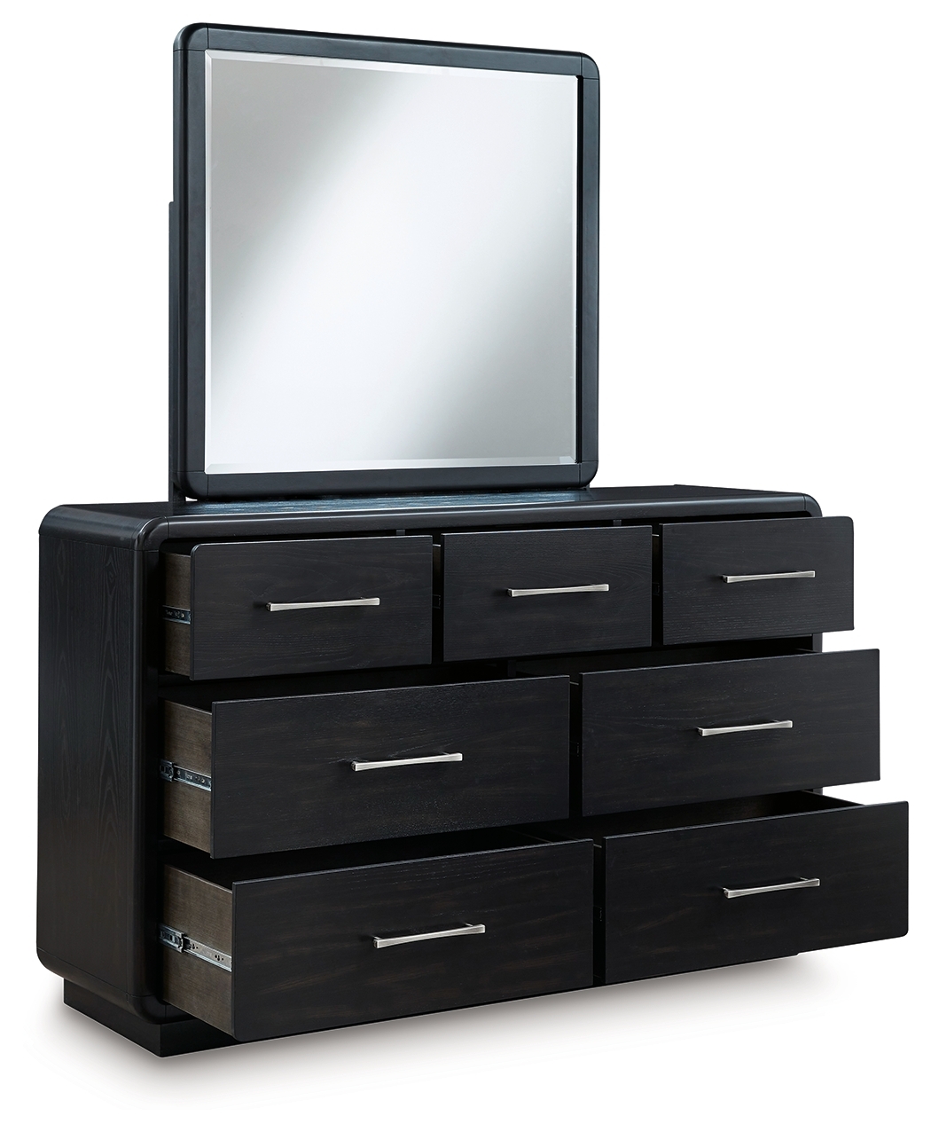 Rowanbeck - Dresser And Mirror - Black - Image 3