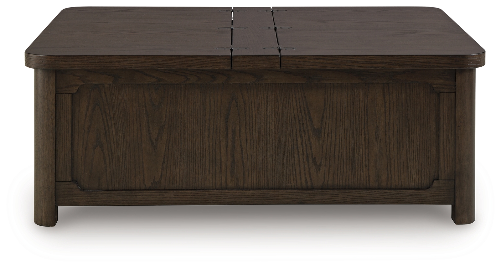Breckington - Cocktail Table With Storage - Dark Brown - Image 4