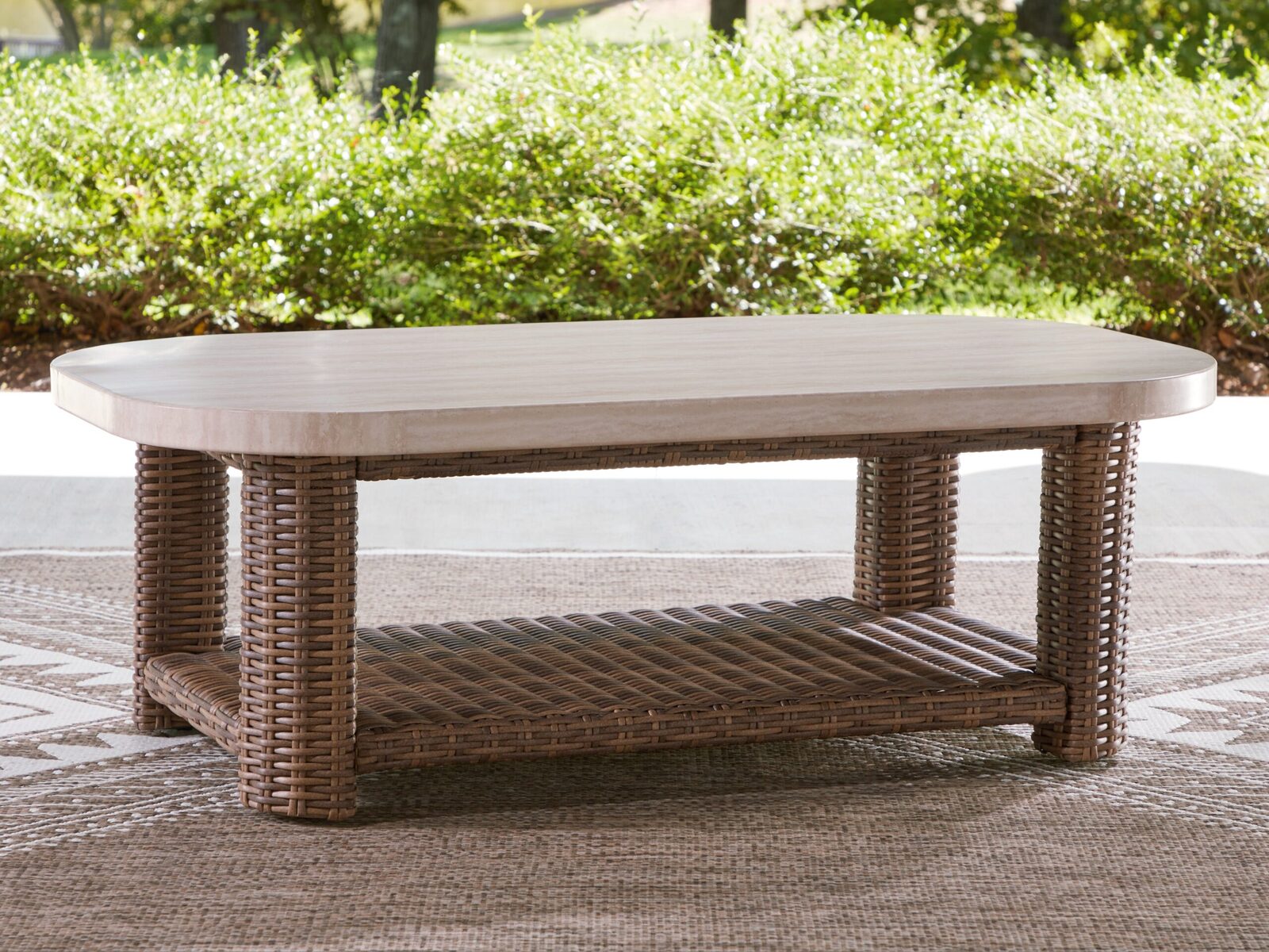 Dolan Creek - Rectangular Cocktail Table - Beige / Brown - Image 6