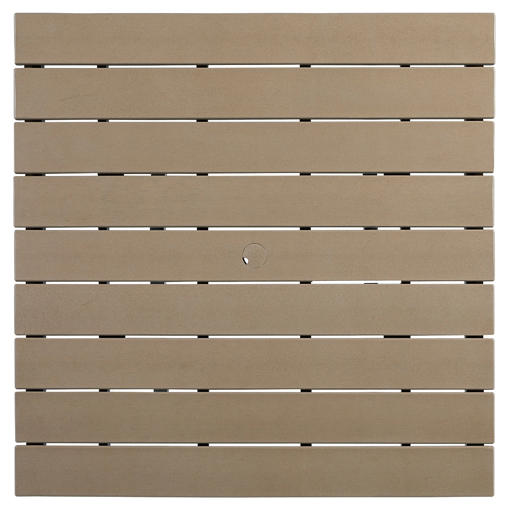 Fairen Trail - Square Counter TBL w/Umb OPT - Black / Driftwood - Image 4