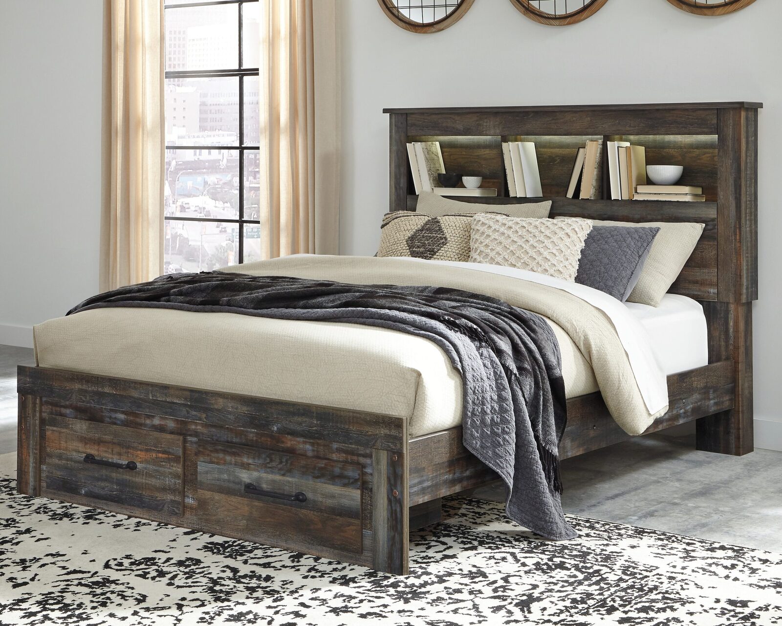 Drystan - Panel Bookcase Bed - Image 22