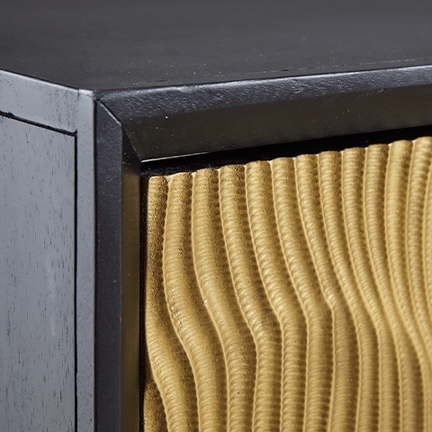 Tayner - Accent Cabinet - Black / Gold Finish - Image 7