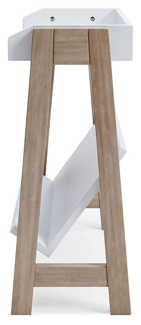 Blariden - Small Bookcase - White / Tan - Image 7