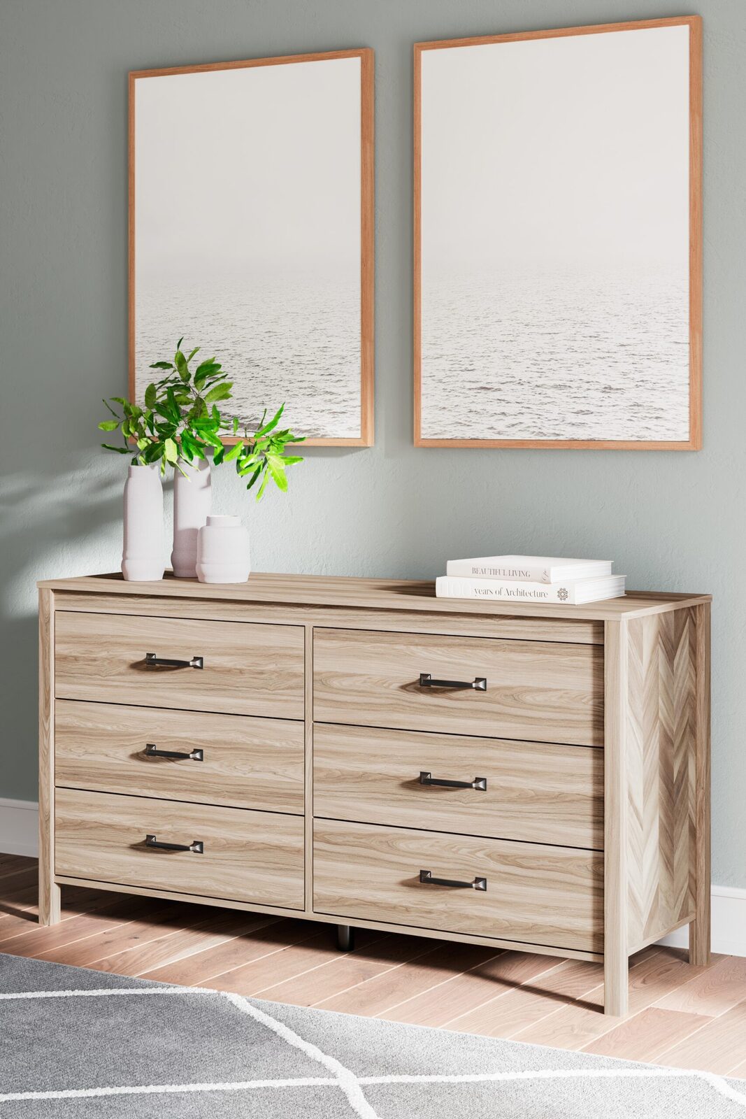 Battelle - Six Drawer Dresser - Tan - Image 2