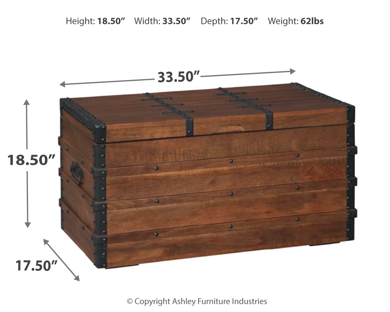 Kettleby - Storage Trunk - Brown - Image 4