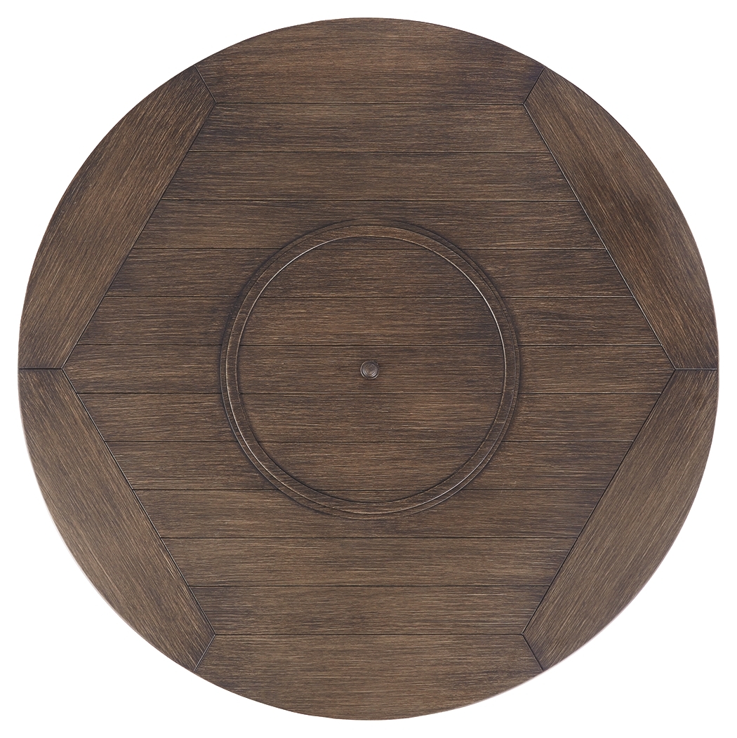 Paradise Trail - Round Fire Pit Table - Medium Brown - Image 7