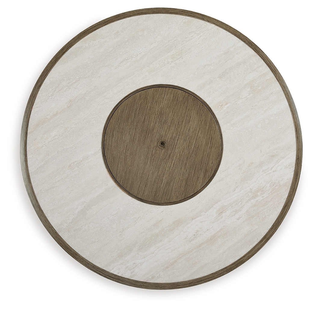 Rainier Ranch - Round Fire Pit Table - Beige - Image 5