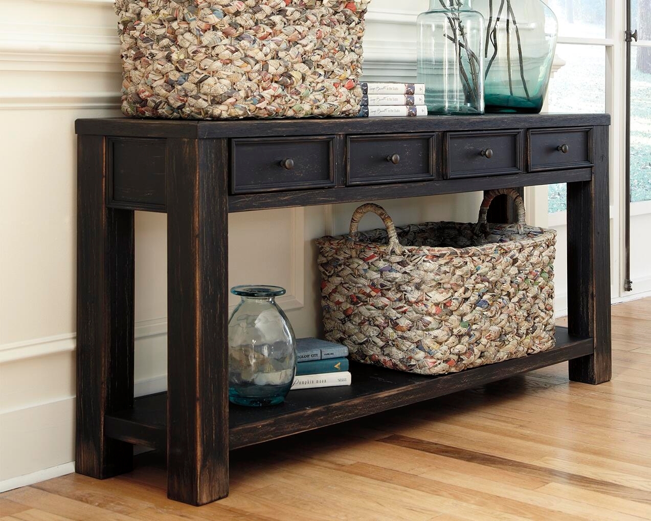 Gavelston - Sofa Table - Black - Image 2