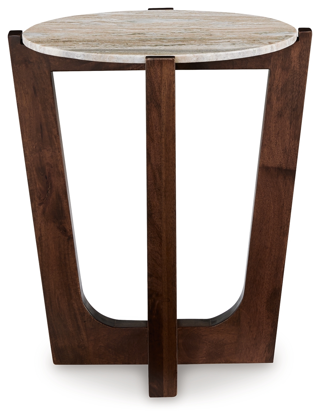 Tanidore - Round End Table - Warm Brown - Image 3