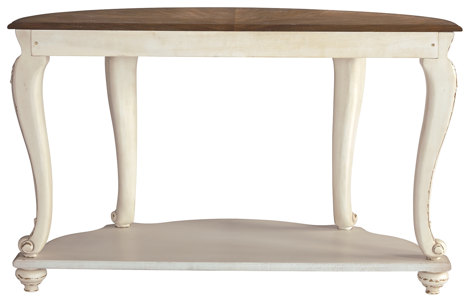 Realyn - Sofa Table - White / Brown - Image 6