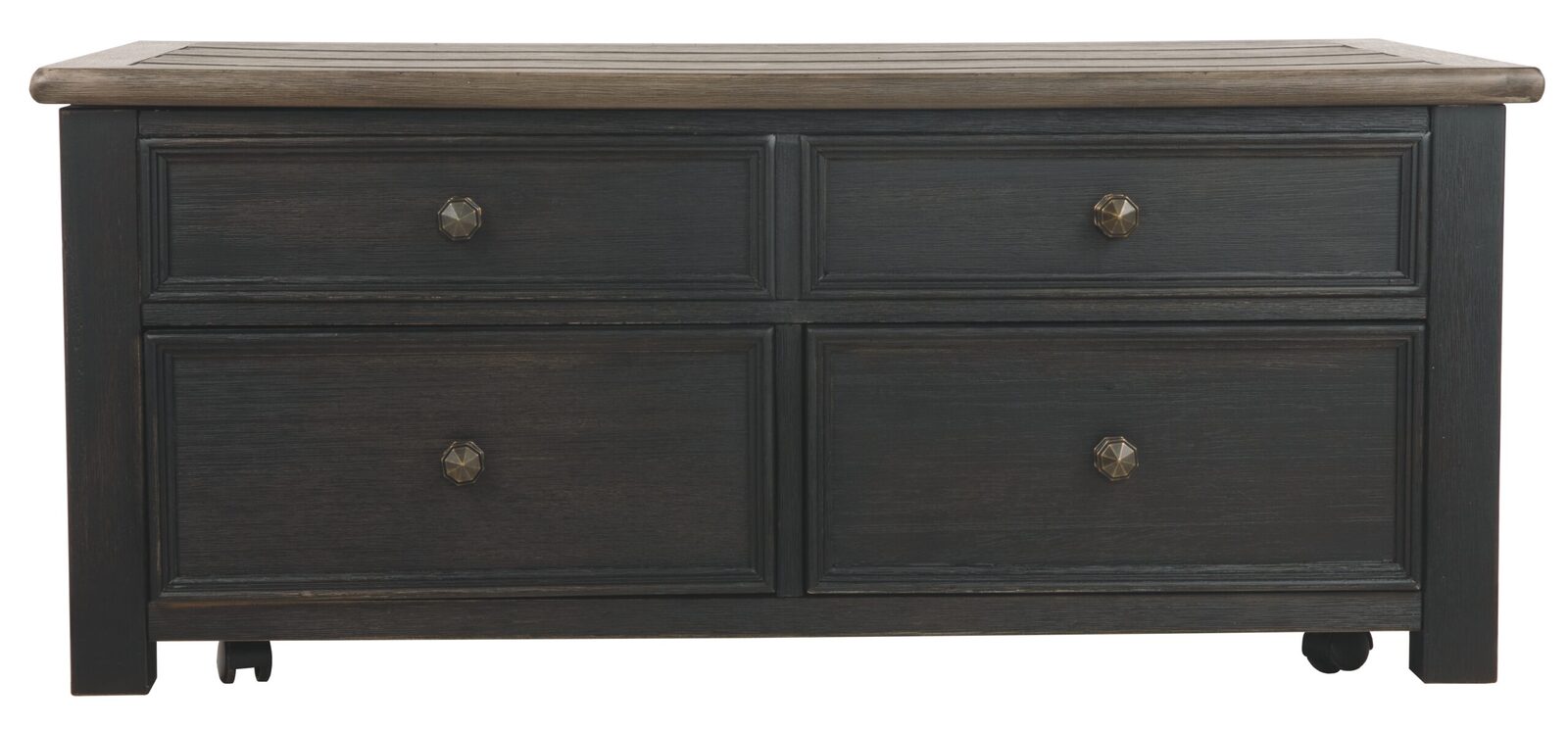 Tyler Creek - Lift Top Cocktail Table - Grayish Brown / Black - Image 5