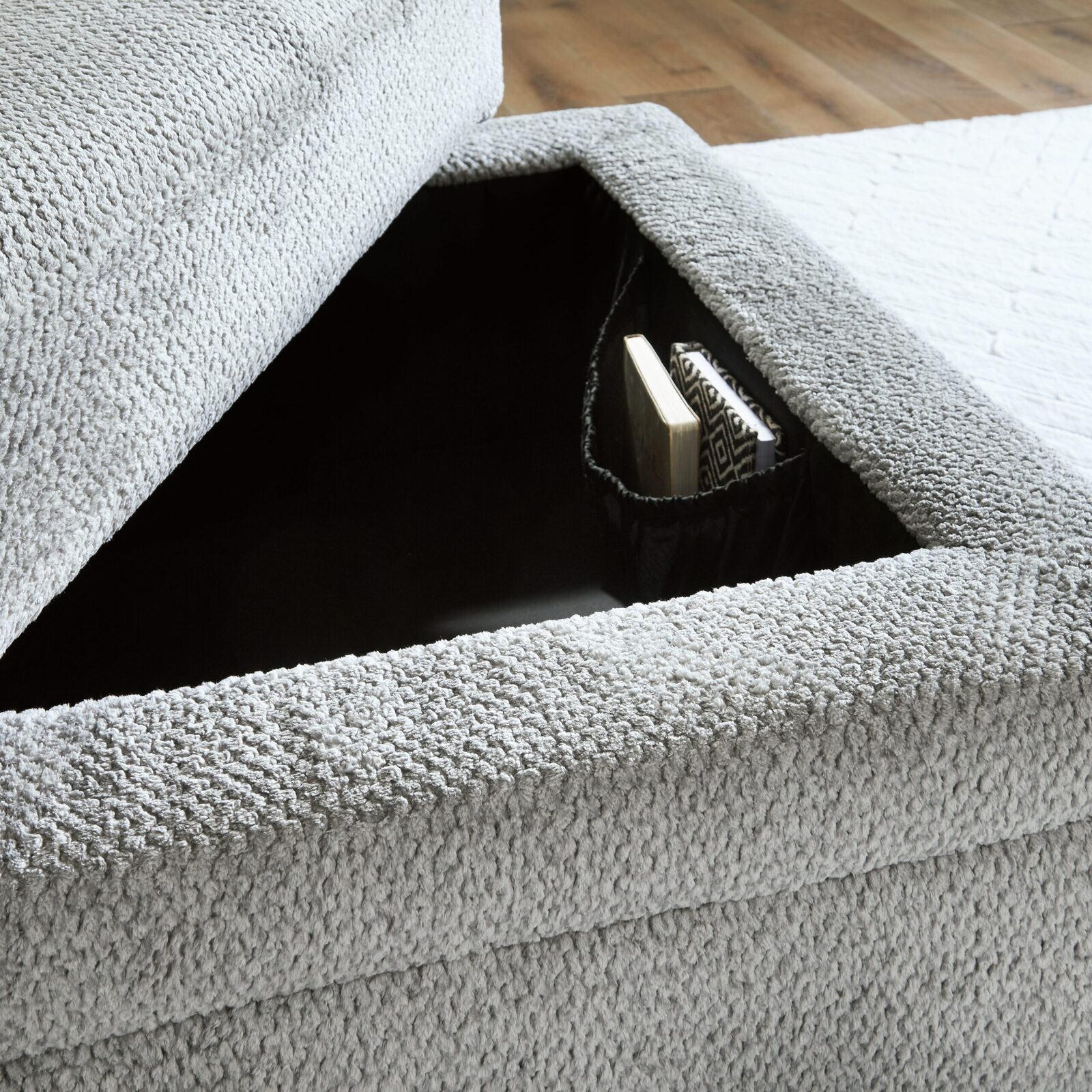 Casselbury - Ottoman With Storage - Cement - Image 8