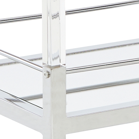Chaseton - Bar Cart - Clear / Silver Finish - Image 5