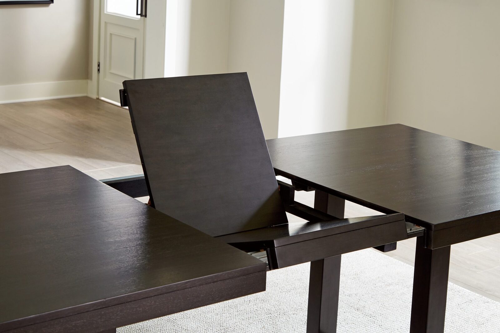 Neymorton - Rectangular Dining Room Butterfly Extension Table - Dark Grayish Brown - Image 7