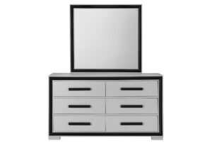 Amelia - Mirror - Gray / Black