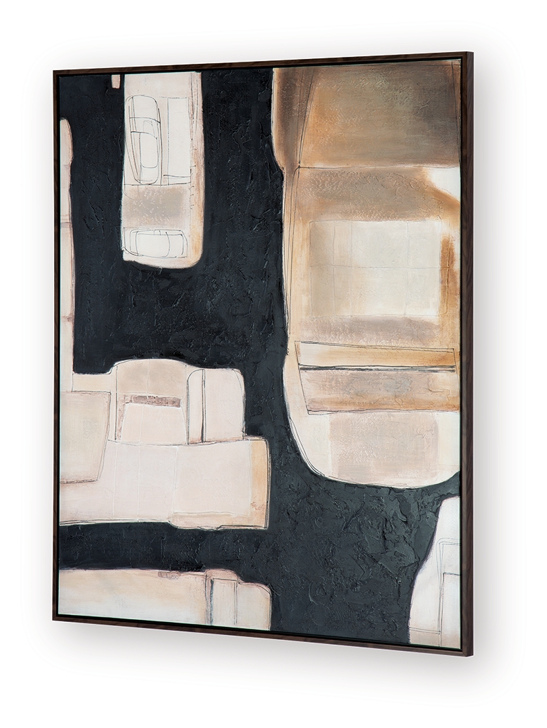 Feyville - Wall Art - Black / Brown / Cream - Image 3