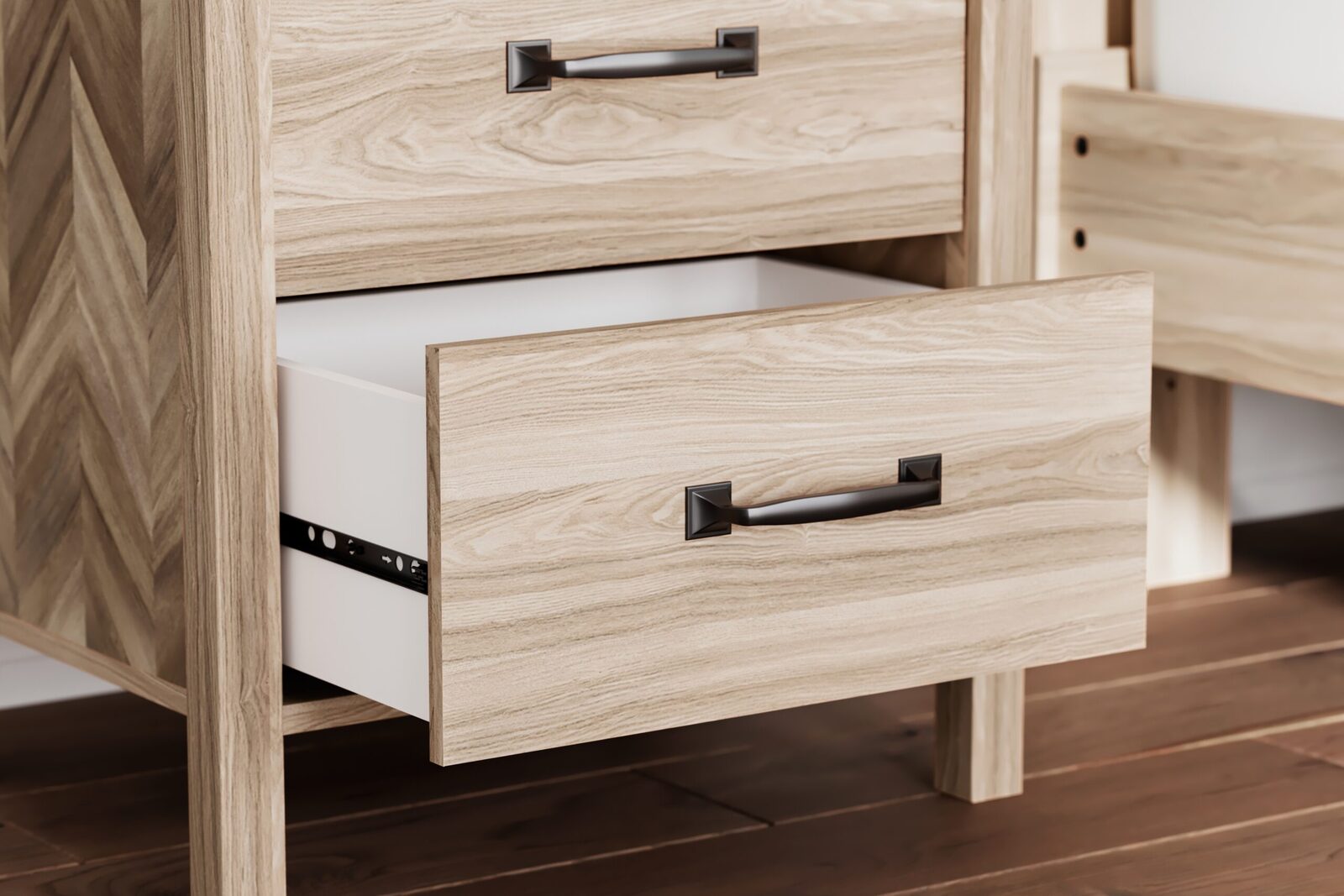 Battelle - Two Drawer Night Stand - Tan - Image 10