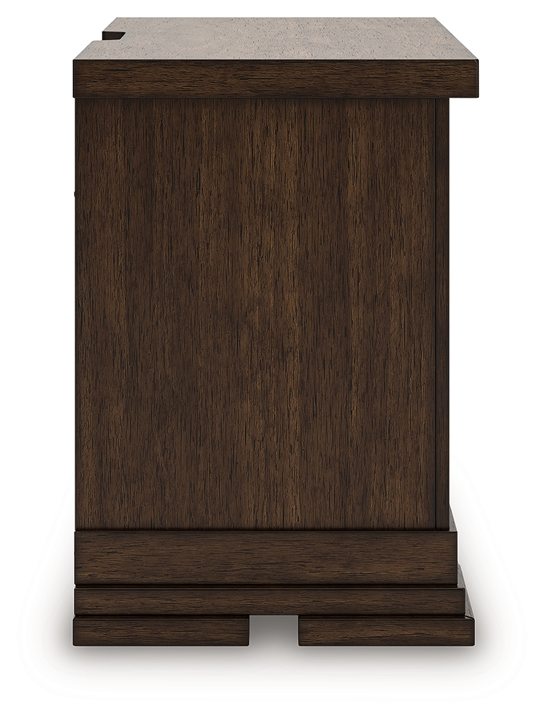 Taffenbrook - Three Drawer Night Stand - Medium Brown - Image 6