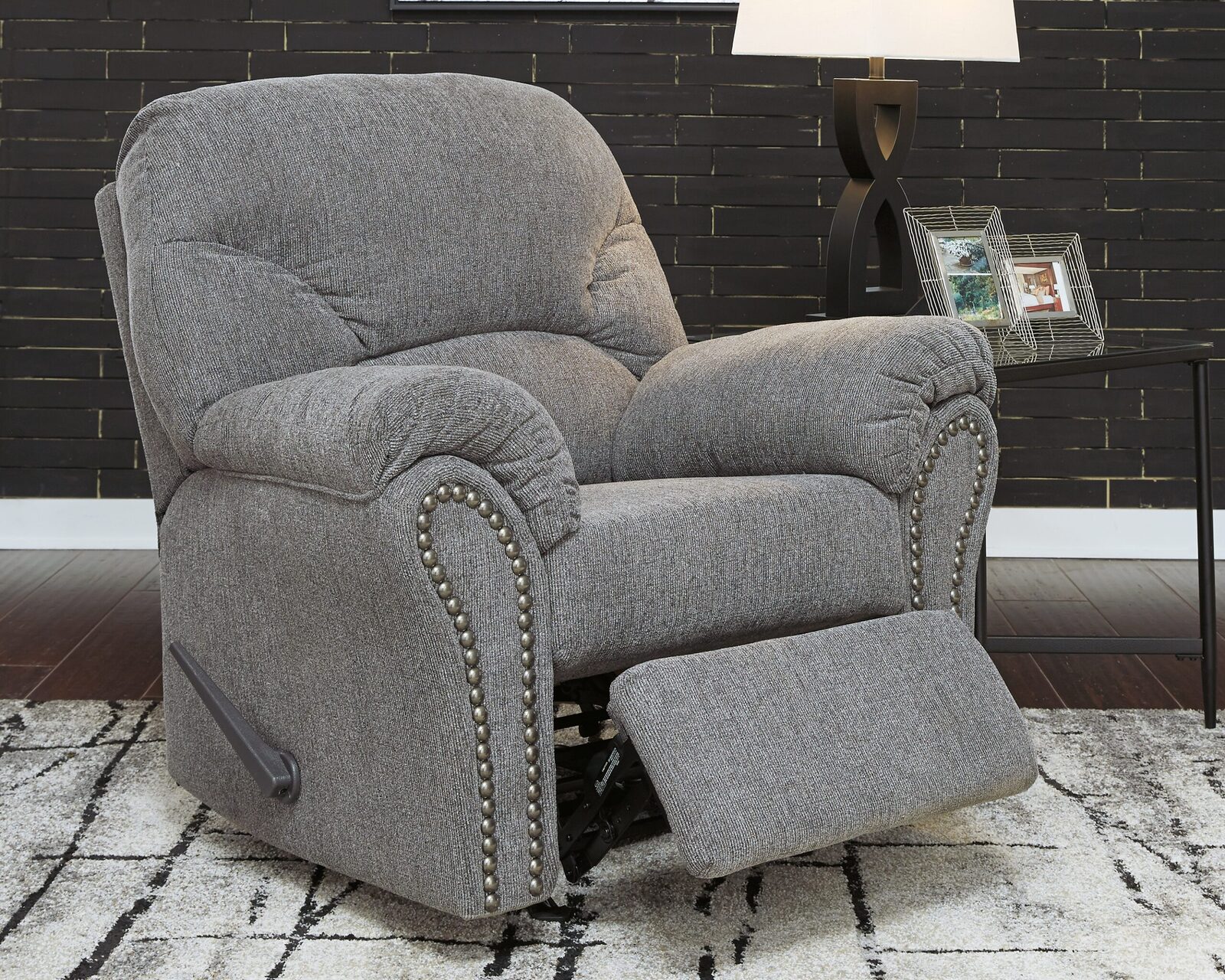 Allmaxx - Rocker Recliner - Pewter - Image 3