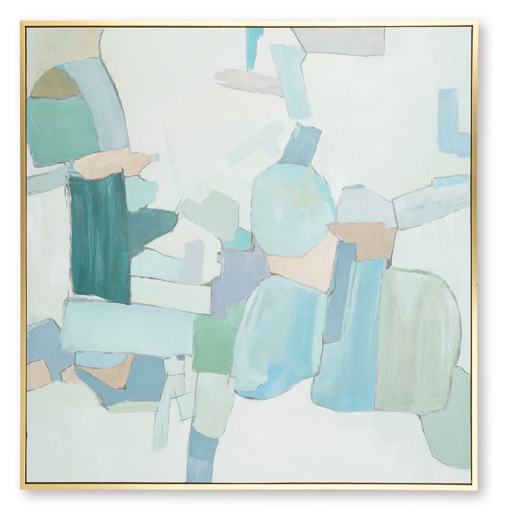 Wynburn - Wall Art - White / Blue / Green - Image 4