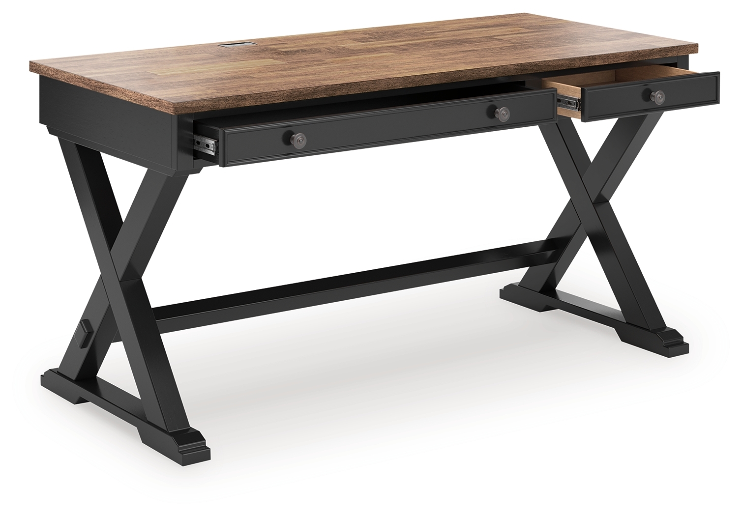 Wildenauer - Home Office Desk - Brown / Black - Image 2