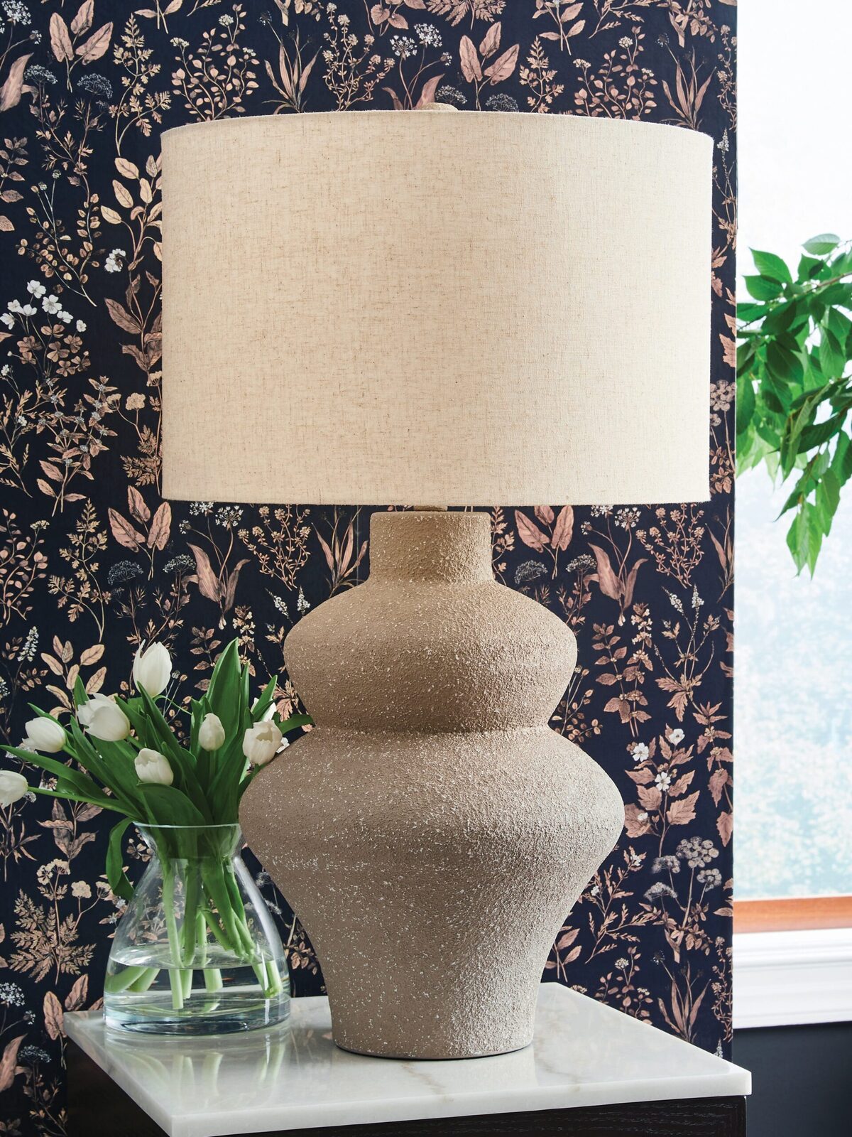Jossleigh - Metal Table Lamp - Beige - Image 2