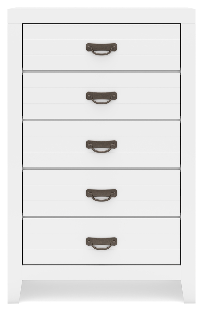 Binterglen - Five Drawer Chest - White - Image 5