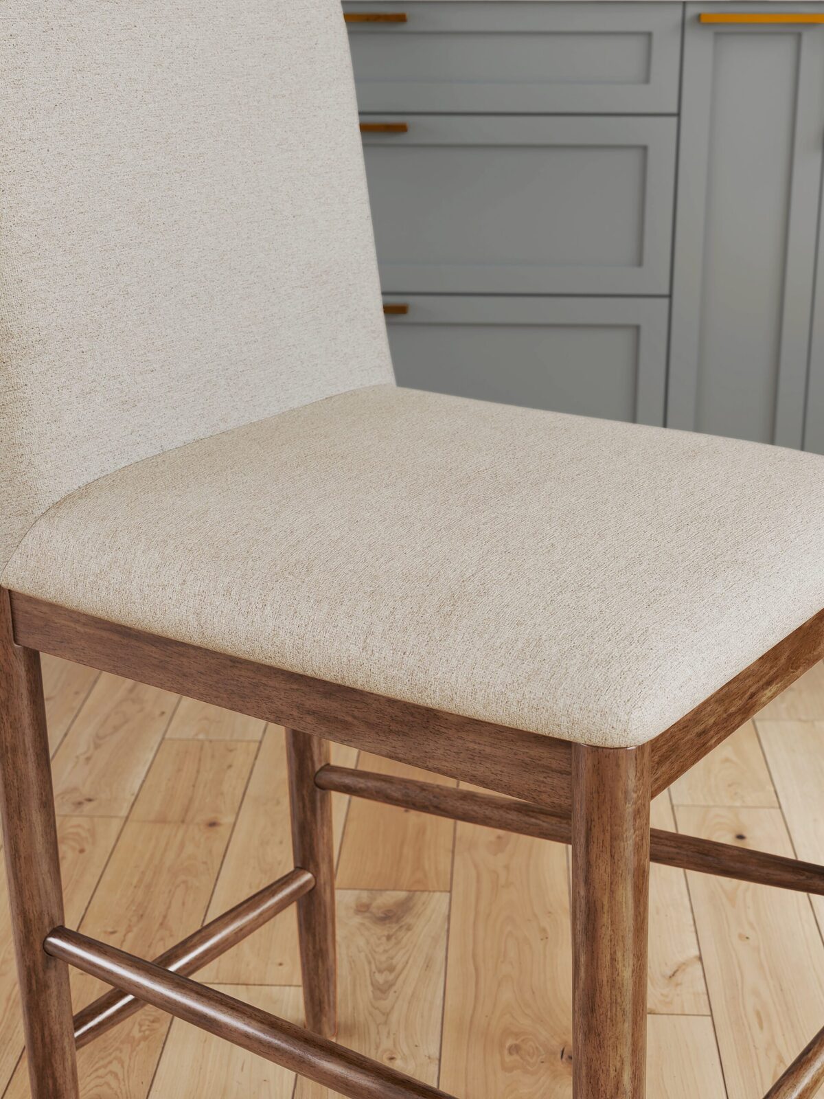 Isanti - Upholstered Barstool (Set of 2) - Light Brown - Image 6