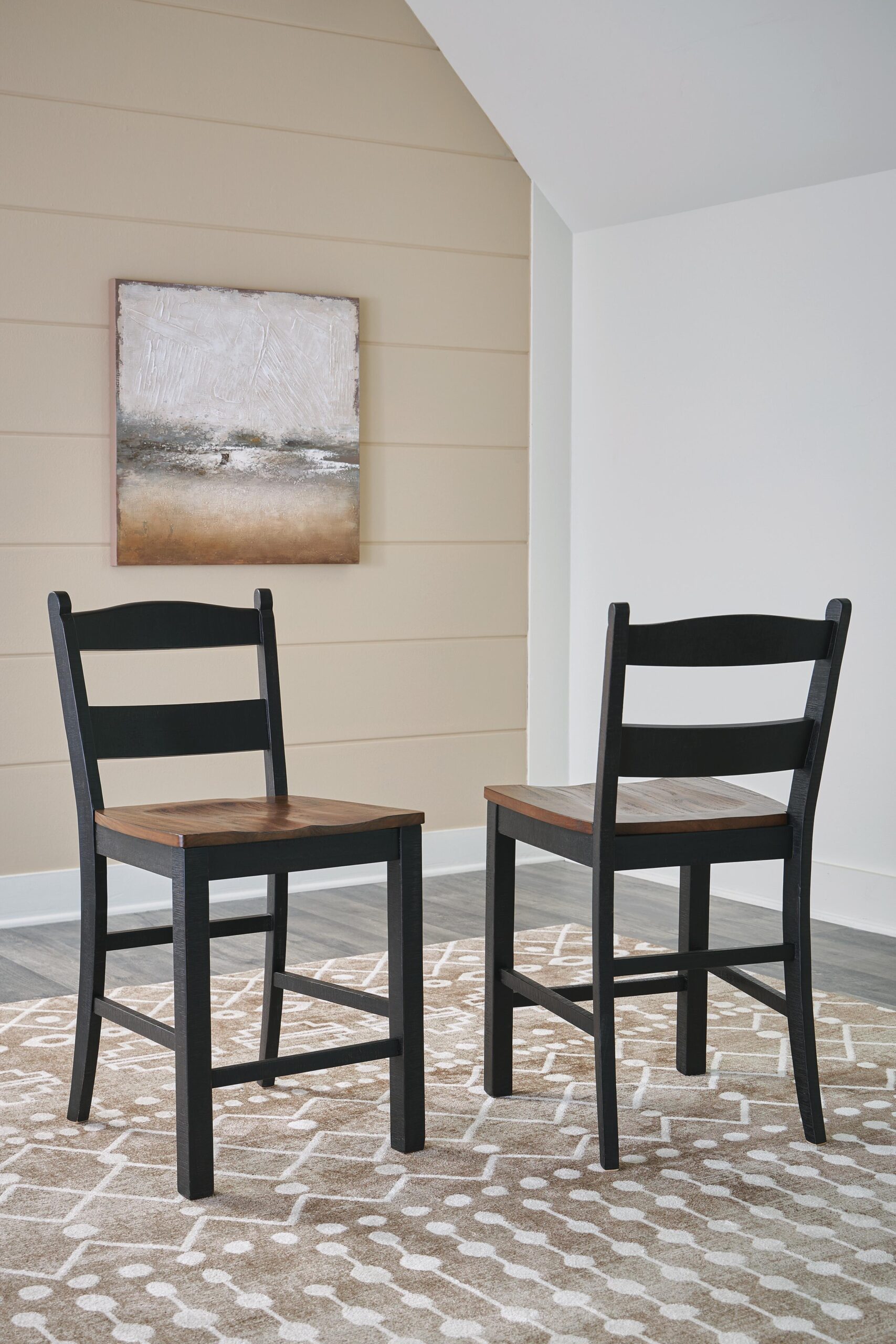 Valebeck - Barstool (Set of 2) - Black / Brown - Image 2