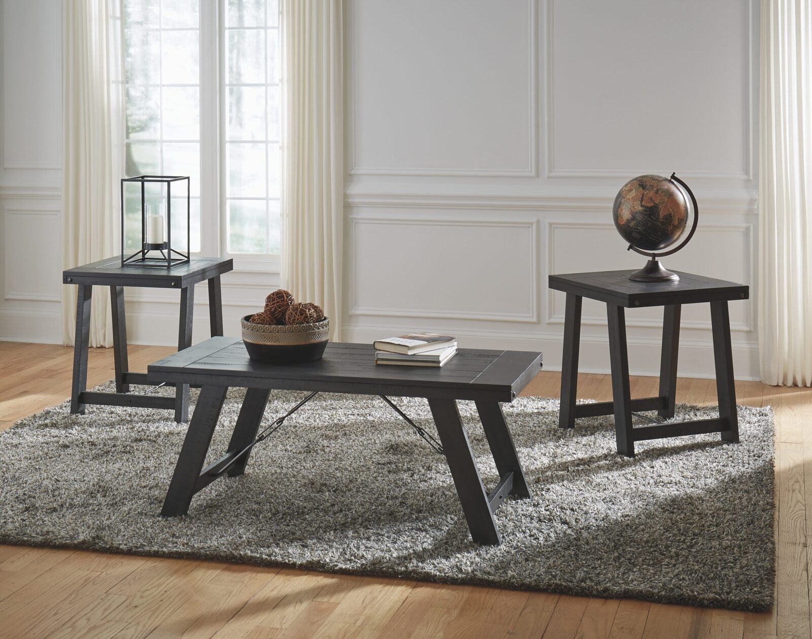 Noorbrook - Occasional Table Set (Set of 3) - Black / Pewter - Image 2